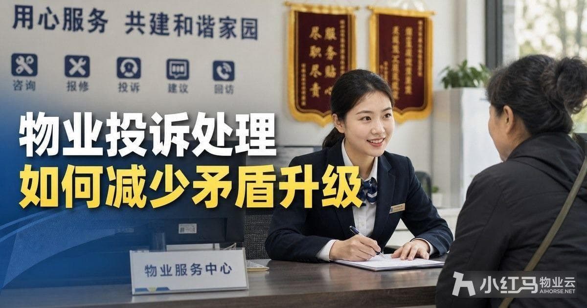 物业投诉处理如何减少矛盾升级?