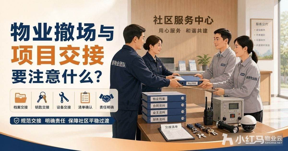 物业撤场与项目交接要注意什么?