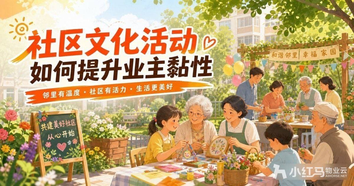 社区文化活动如何提升业主黏性?