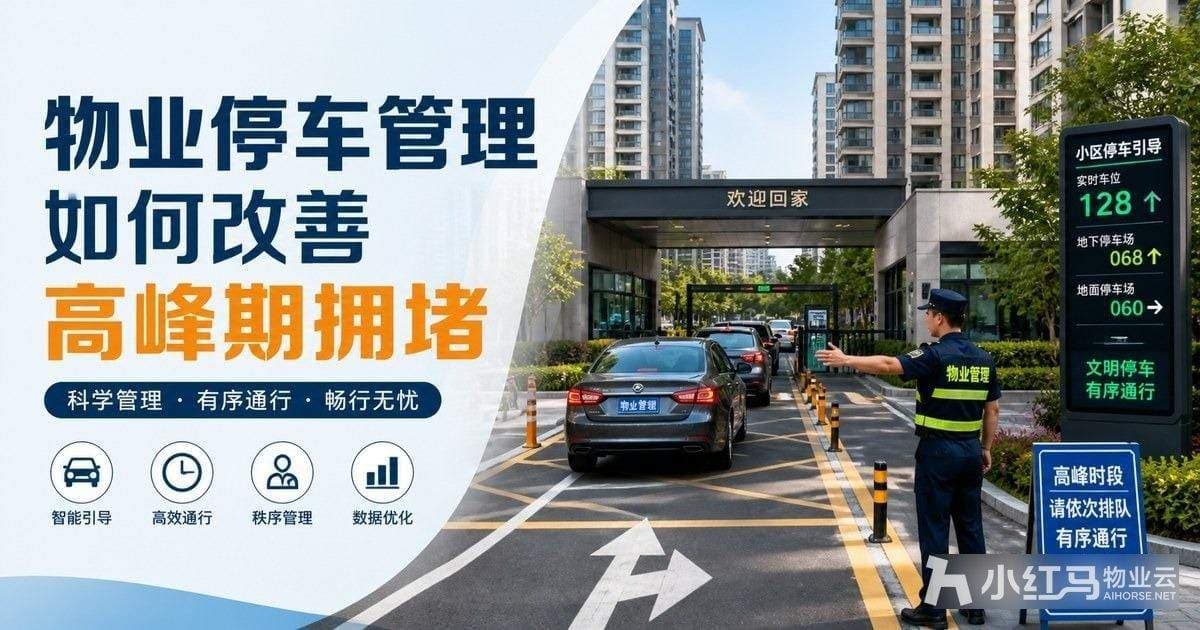 物业停车管理如何改善高峰期拥堵?
