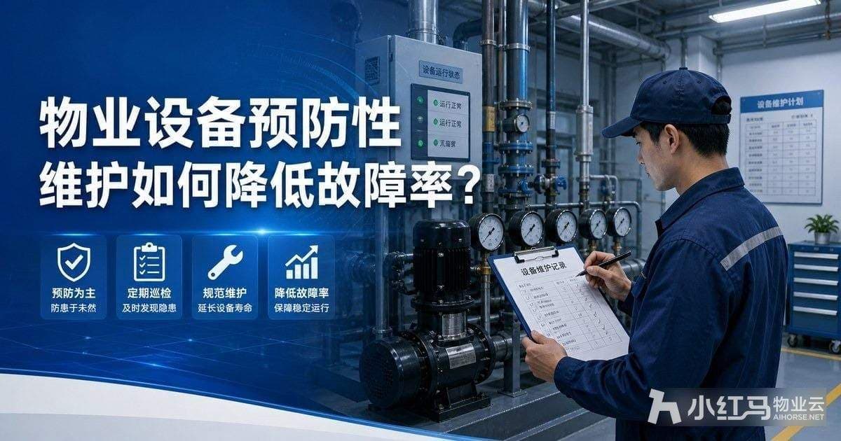 物业设备预防性维护如何降低故障率?