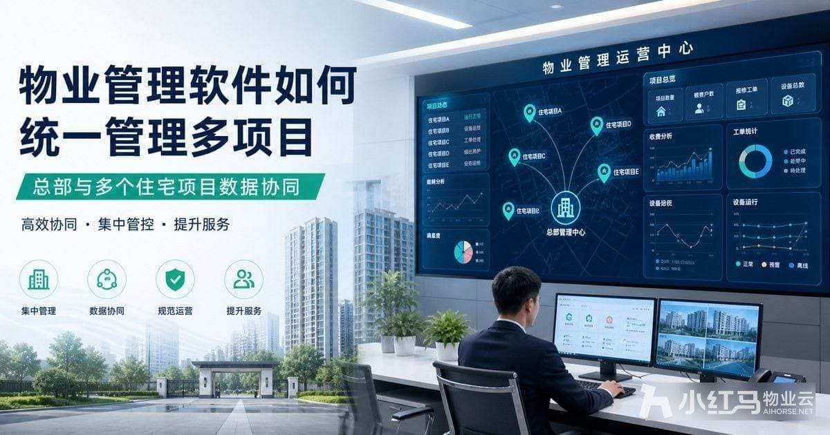 物业管理软件如何统一管理多项目?