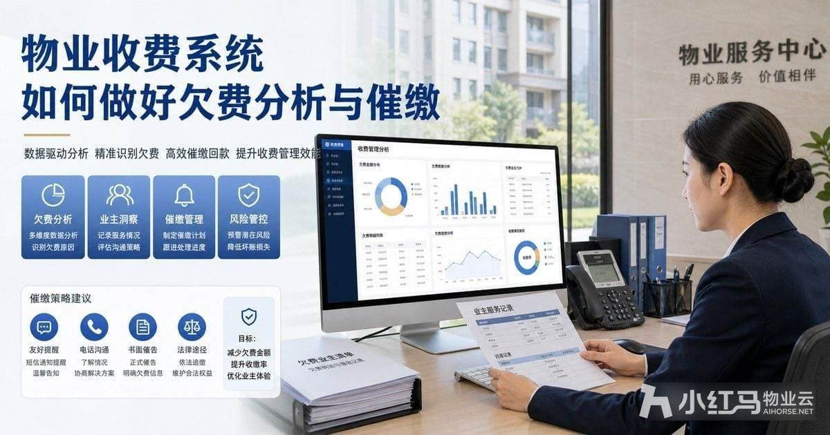 物业收费系统如何做好欠费分析与催缴?
