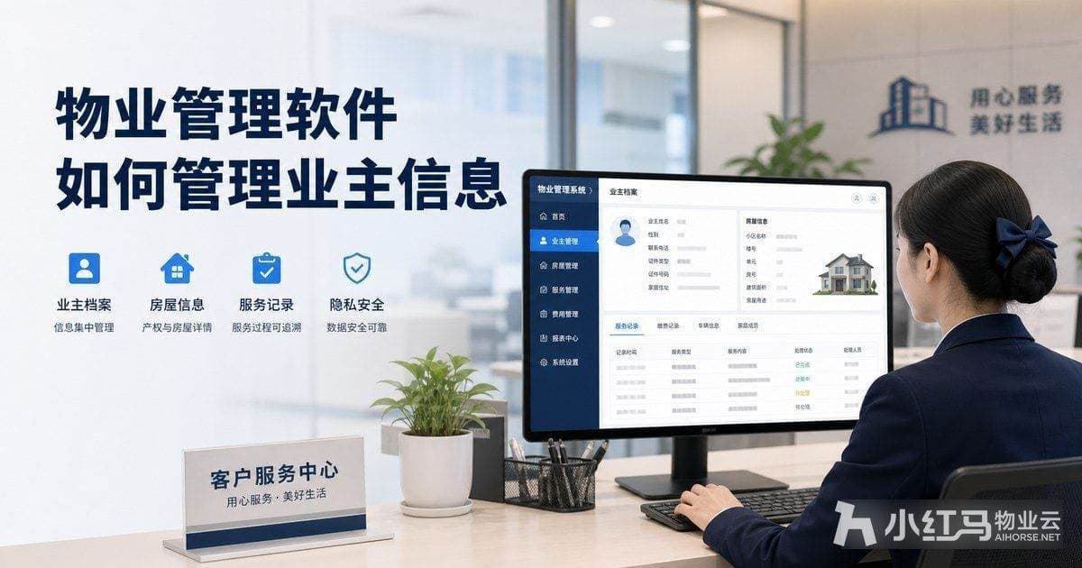 物业管理软件如何管理业主信息:台账与服务记录