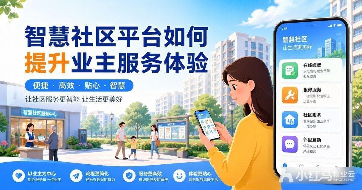 智慧社区平台如何提升业主服务体验:小程序与物业系统协同