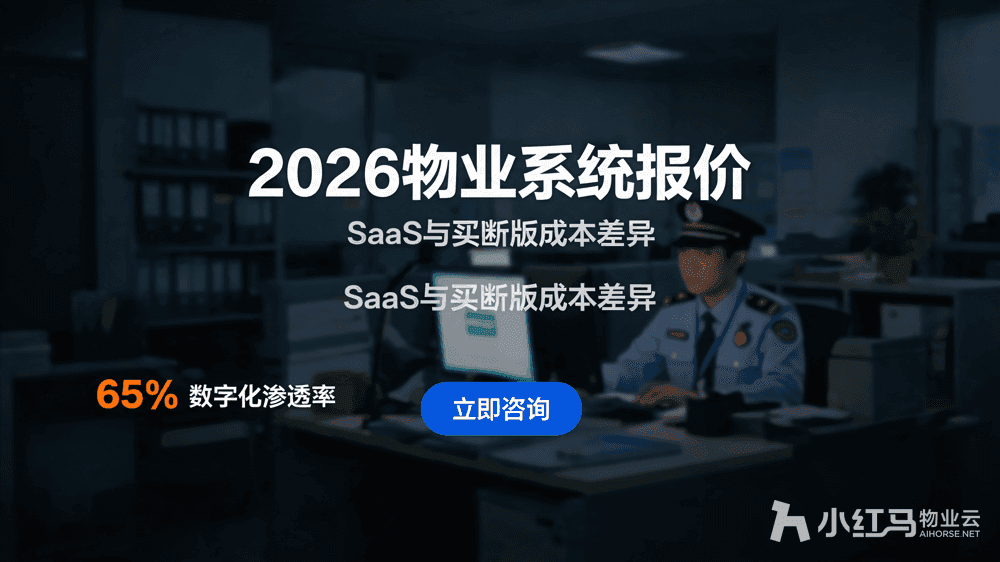 2026年物业系统软件报价:SaaS年费与买断版差多少?