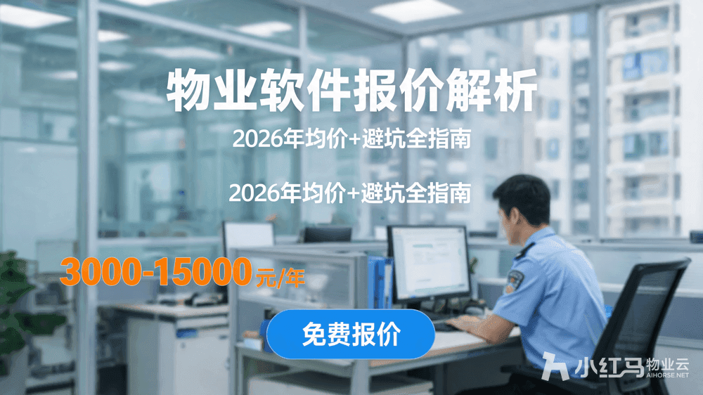 物业管理软件报价单看不懂?2026年市场均价+费用构成全解析