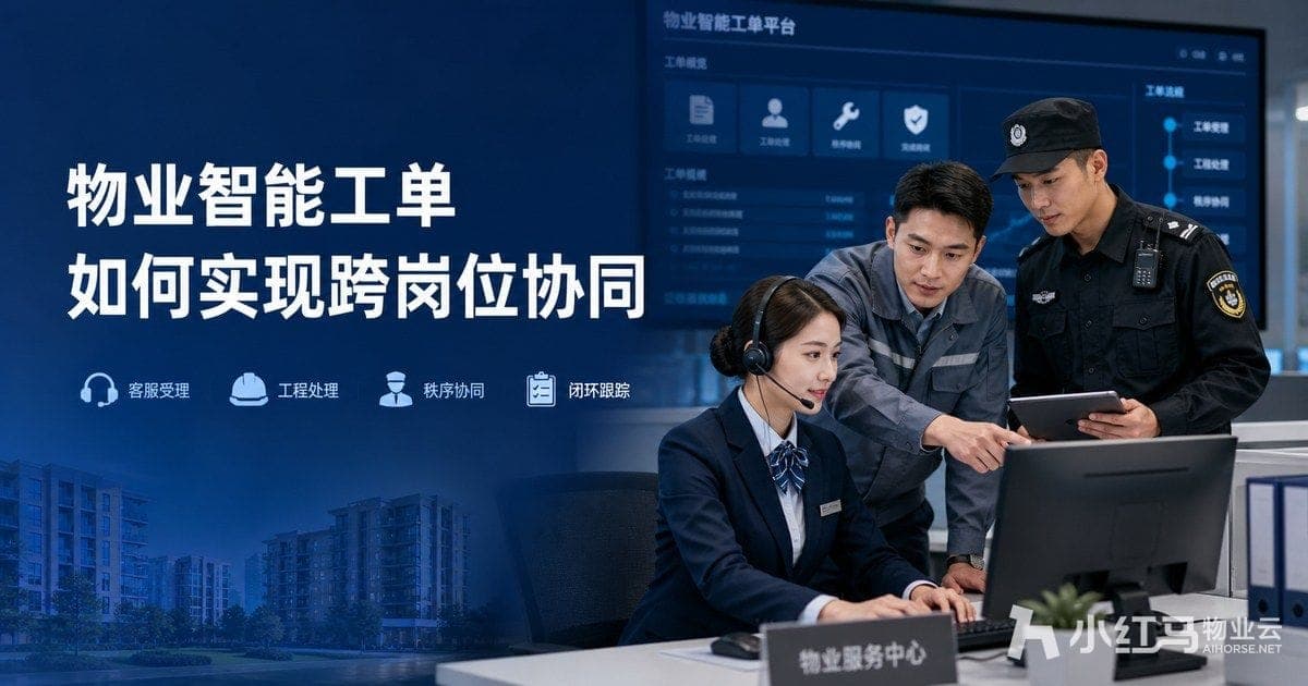 物业智能工单如何实现跨岗位协同:报修与服务闭环