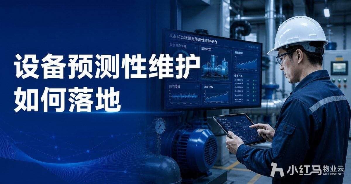 设备预测性维护如何落地:物业设备管理系统的应用