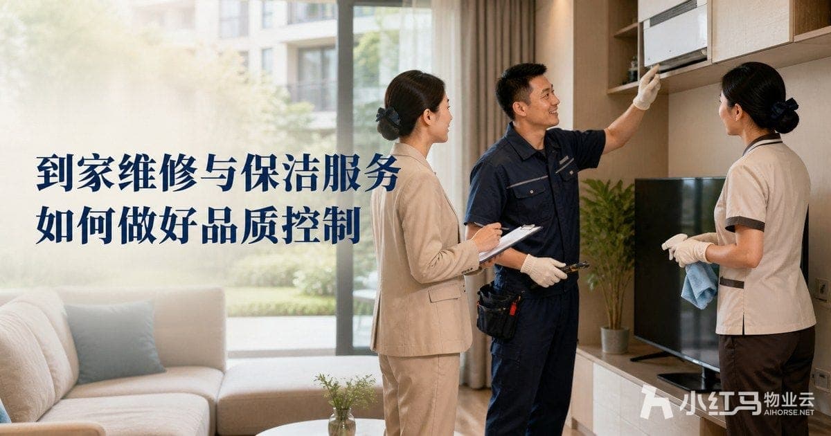 到家维修与保洁服务如何做好品质控制:物业增值服务管理