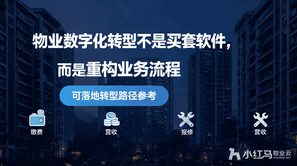 物业数字化转型不是买套软件,而是重构业务流程