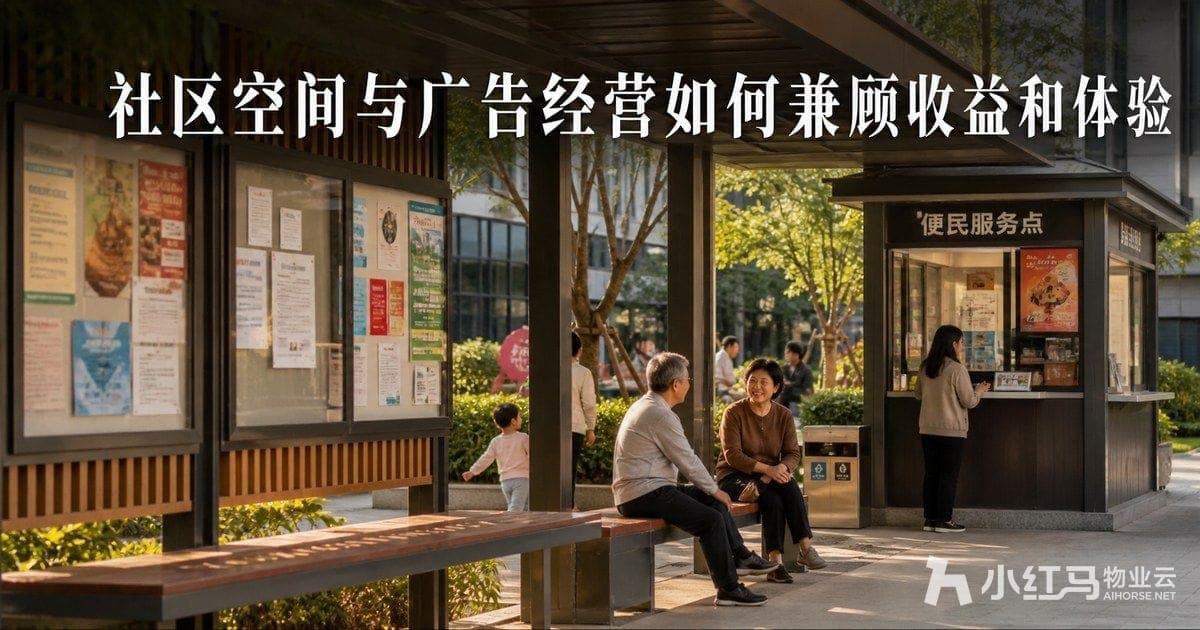 社区空间与广告经营如何兼顾收益和体验:智慧社区运营