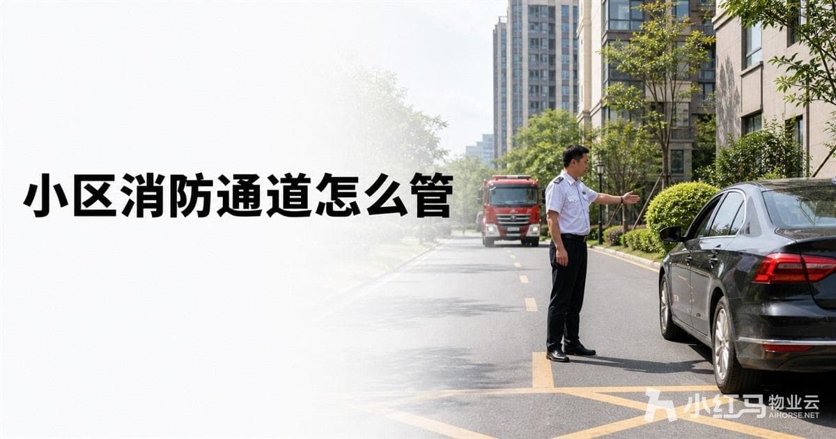 小区消防通道怎么管?物业治理实操