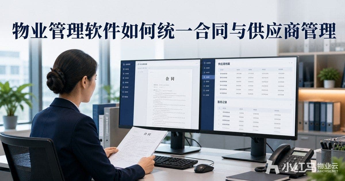 物业管理软件如何统一合同与供应商管理:到期提醒与履约考核