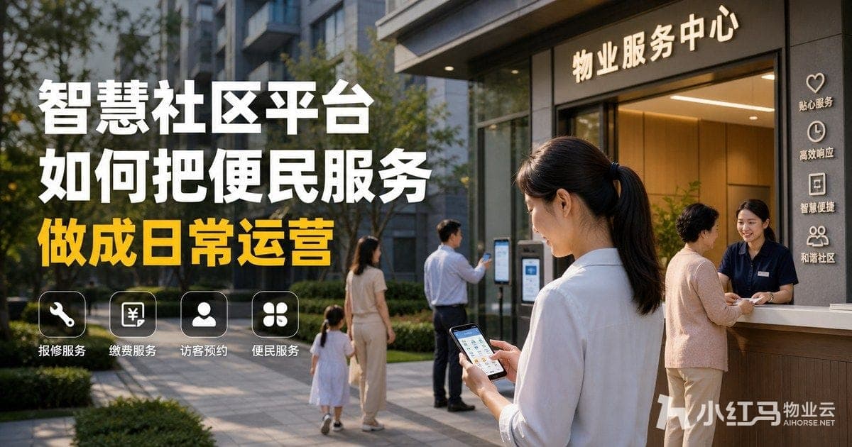 智慧社区平台如何把便民服务做成日常运营:小程序与履约
