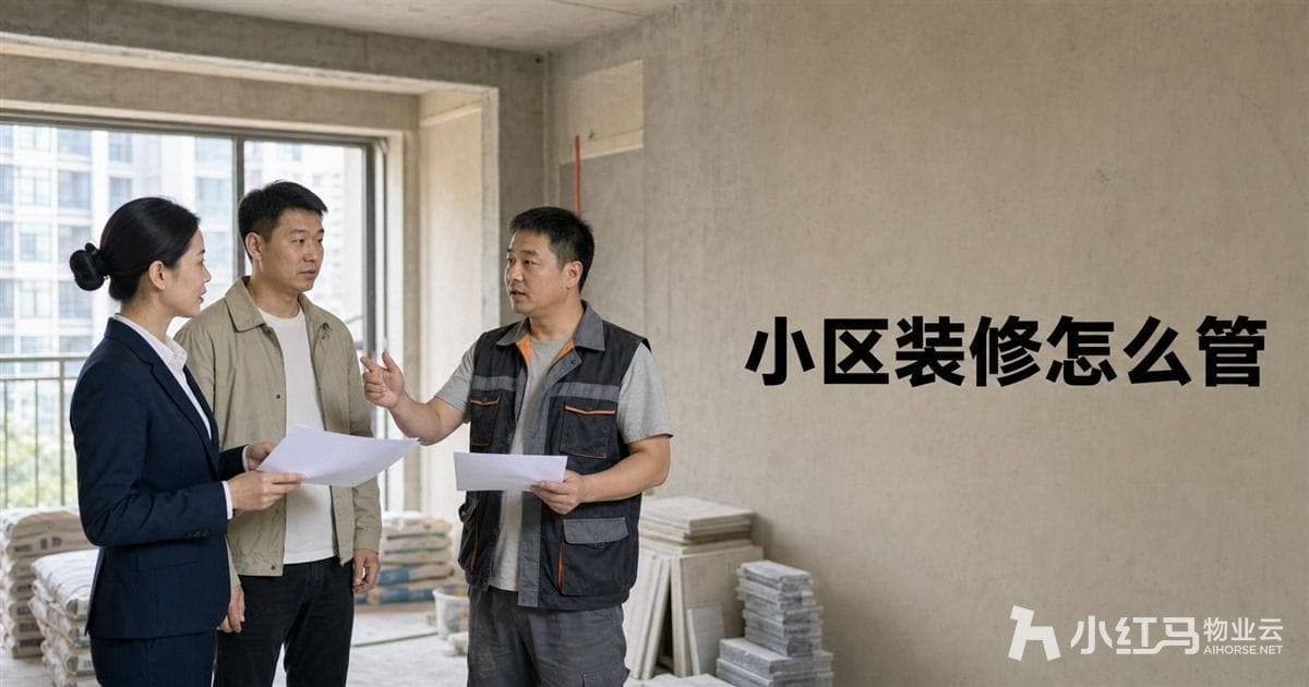 小区装修怎么管?物业全过程指南