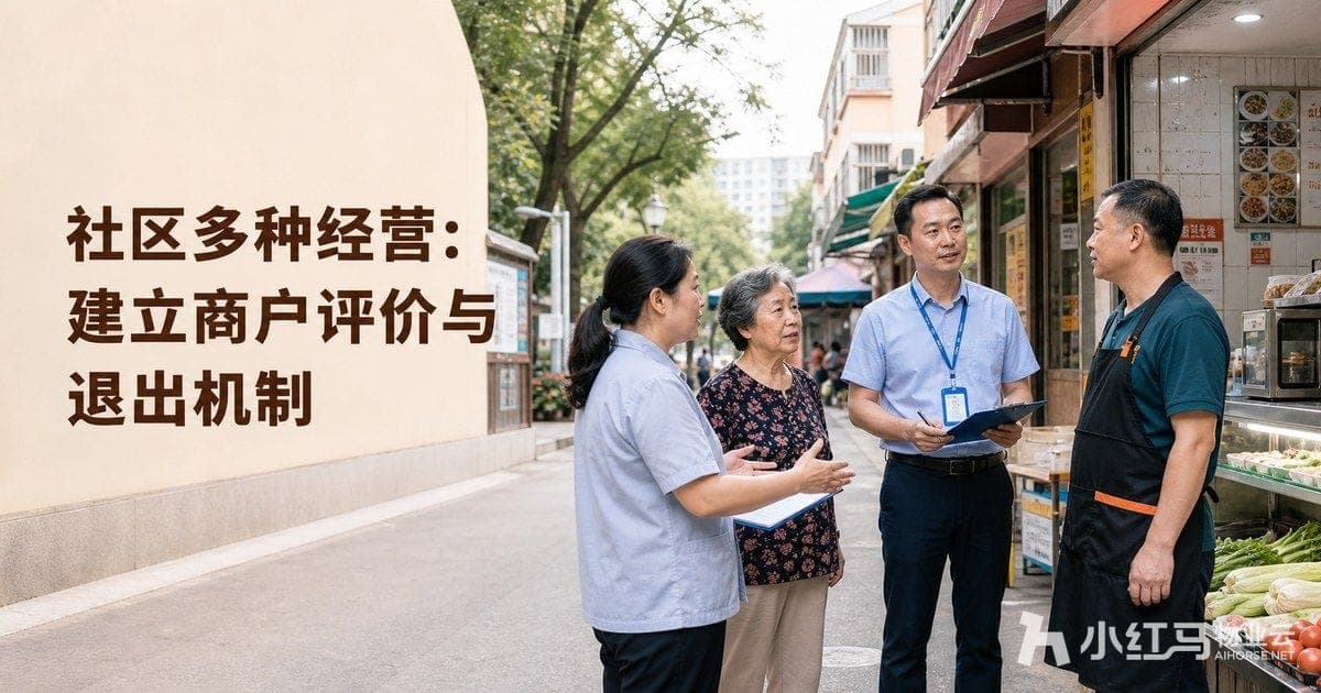 社区多种经营如何建立商户评价与退出机制:智慧社区系统管理