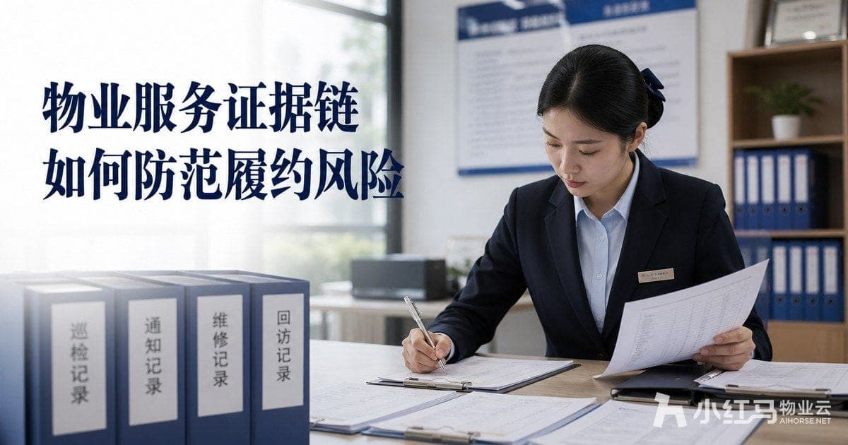 物业服务证据链如何防范履约风险:物业管理系统留痕