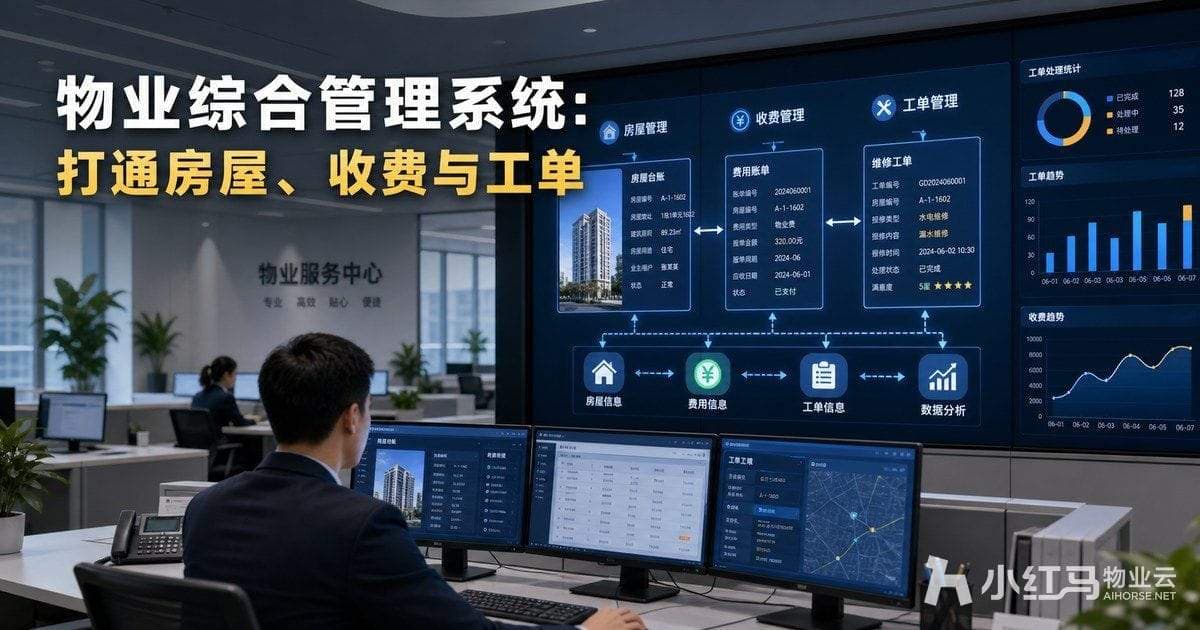 物业综合管理系统如何打通房屋、收费与工单:数据协同方法