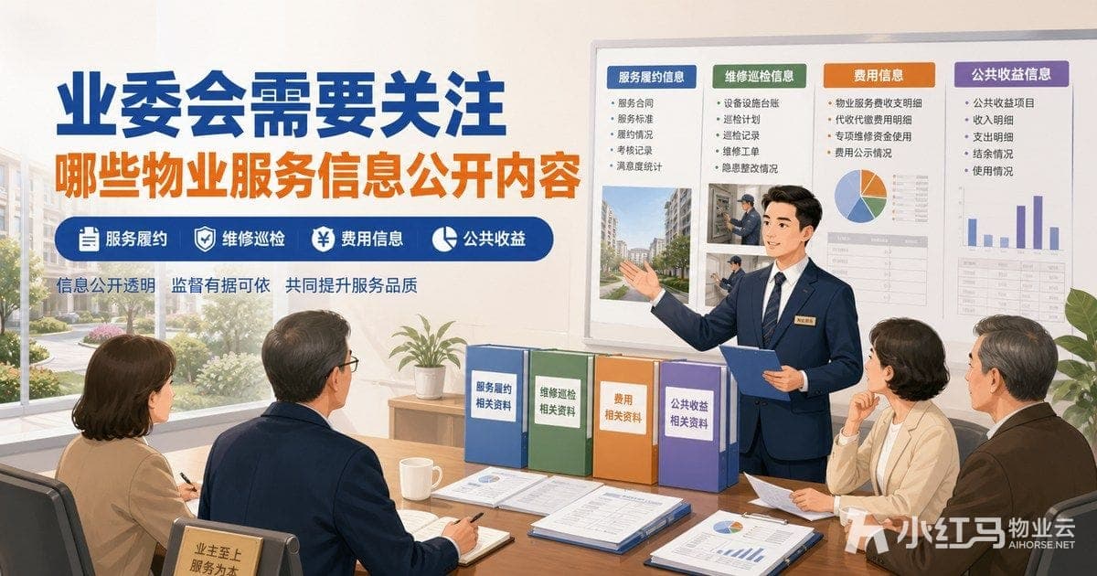 业委会需要关注哪些物业服务信息公开内容:系统留痕与事项跟进