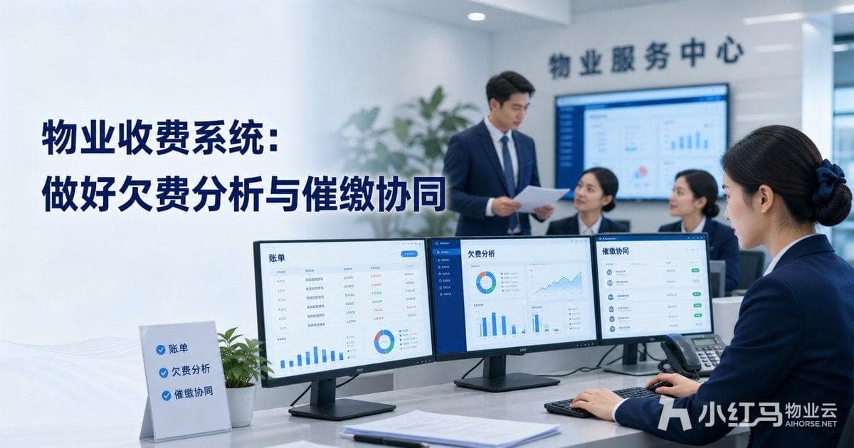 物业收费系统如何做好欠费分析与催缴协同:账单、触达与回款