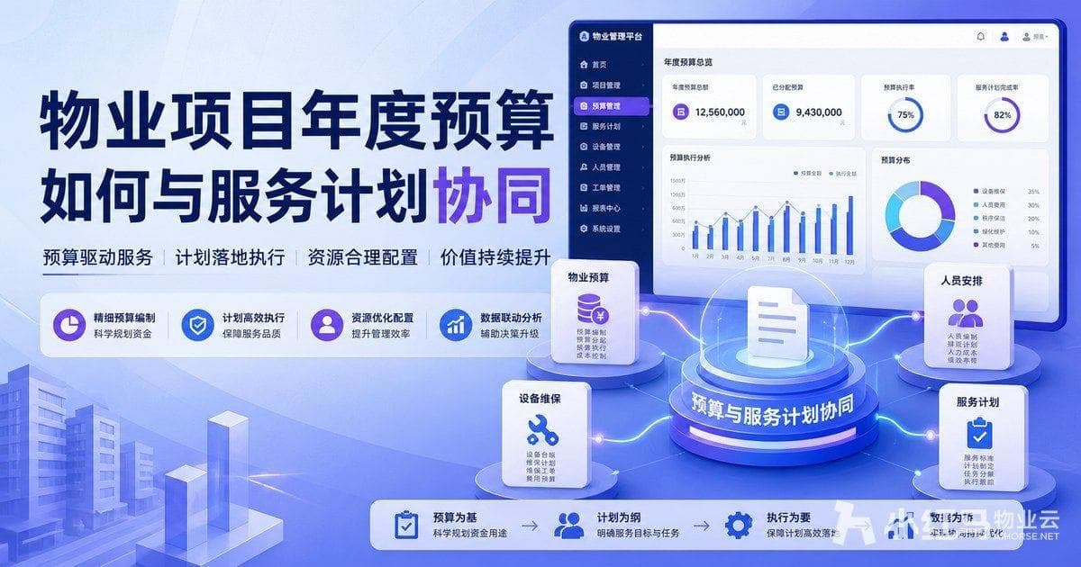 物业项目年度预算如何与服务计划协同:物业管理系统如何支持