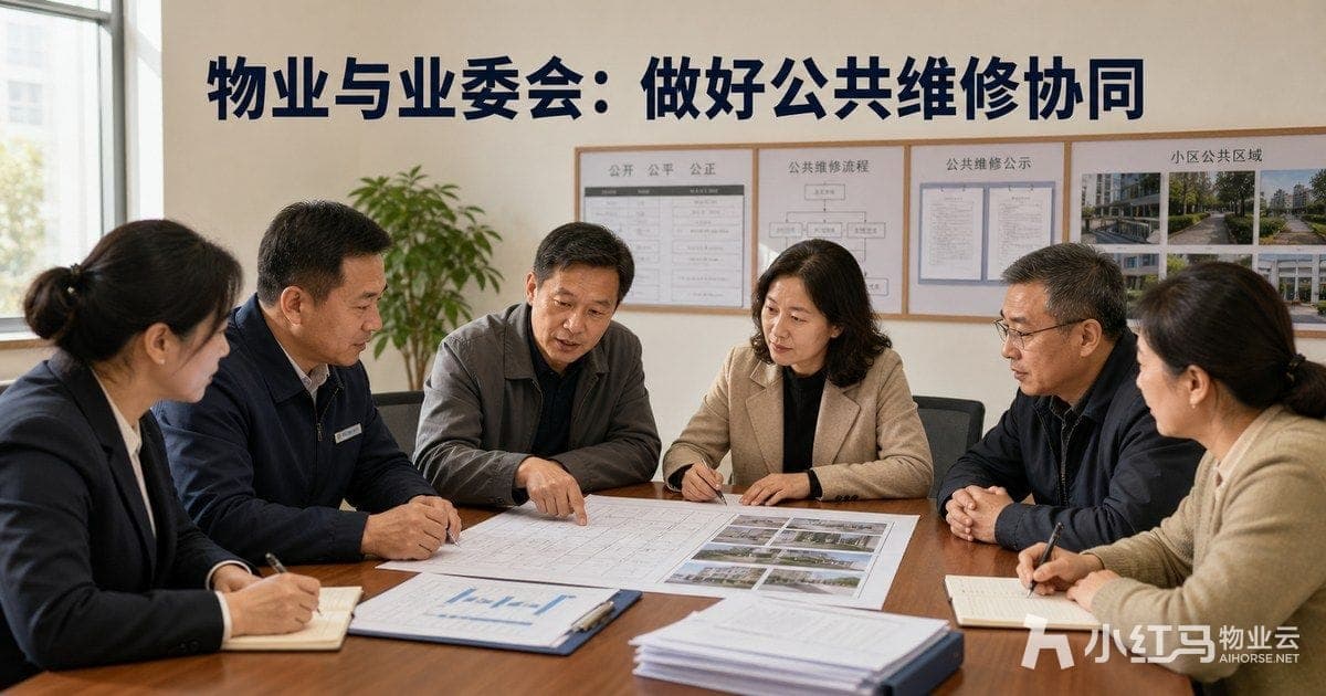 物业与业委会如何做好公共维修事项协同:信息公开与过程留痕