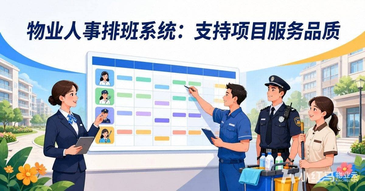 物业人事排班系统如何支持项目服务品质:排班、考勤与工单协同