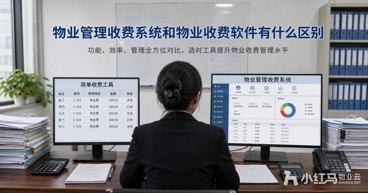 物业管理收费系统和物业收费软件有什么区别:功能与适用场景
