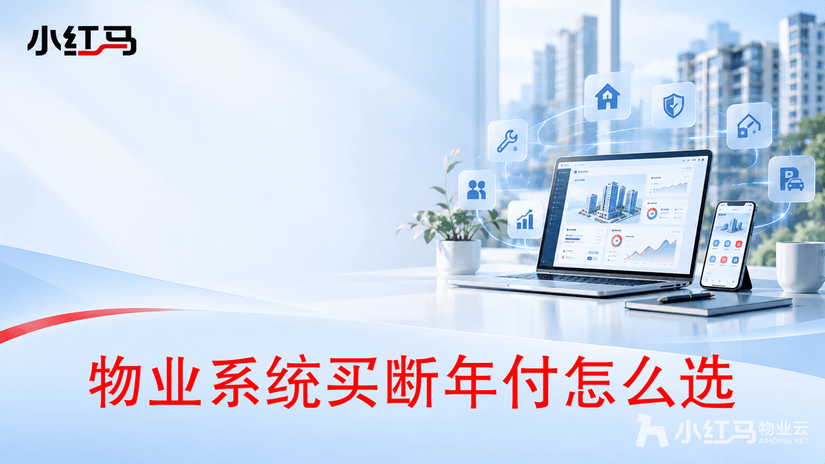 物业收费系统买断还是年付?中小物业选前必算这笔账