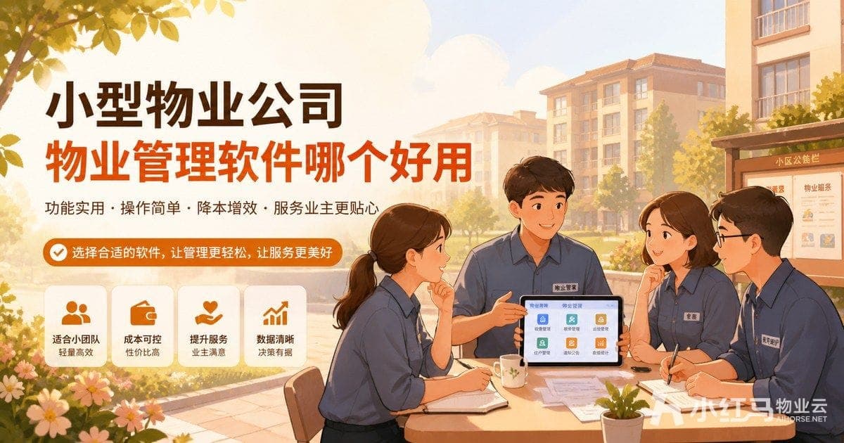 小型物业公司物业管理软件哪个好用:简单易用与成本判断