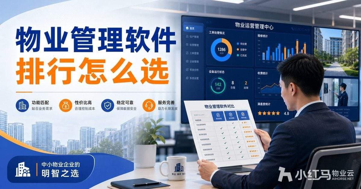 物业管理软件排行怎么选:中小物业适用性对比