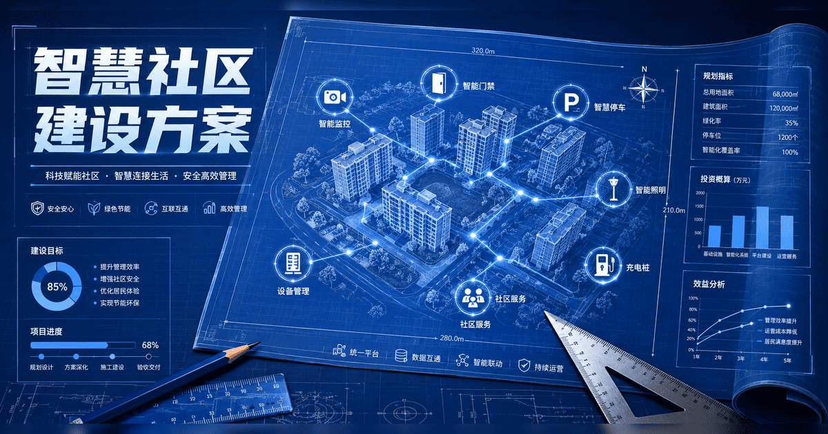 智慧社区系统建设方案:从0到1落地全流程指南