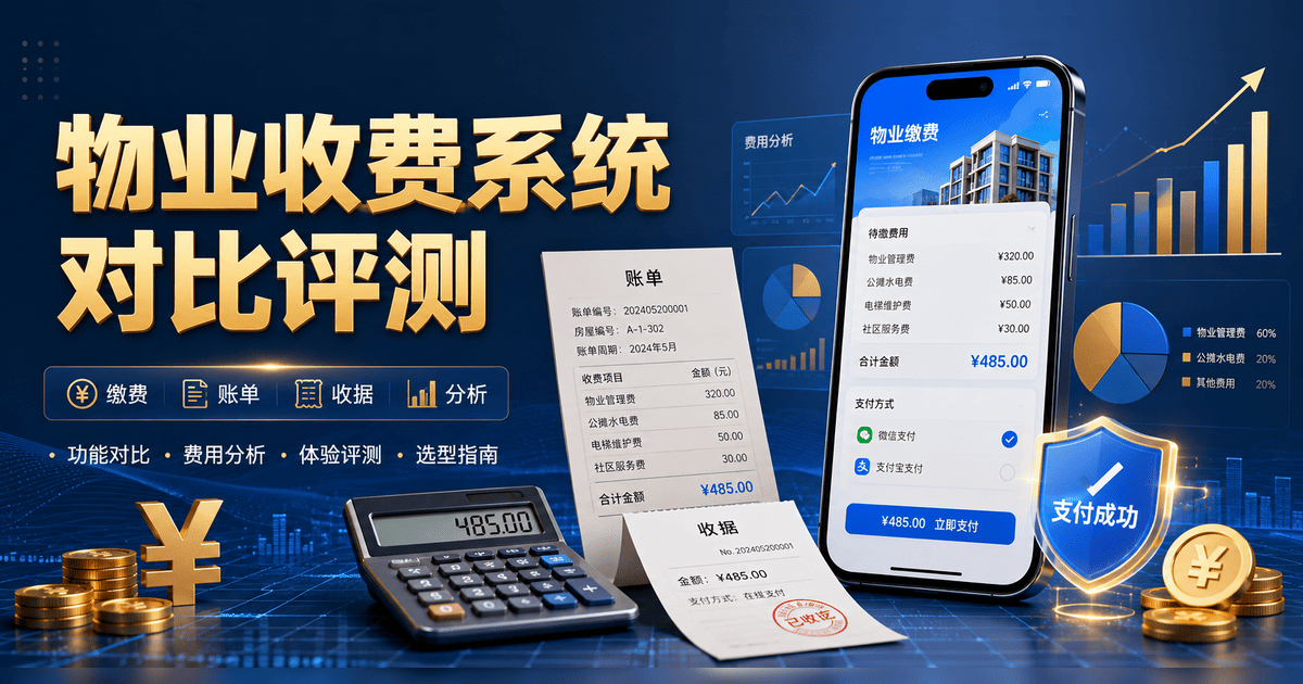 物业收费系统哪个好?2026年主流物业收费系统对比评测
