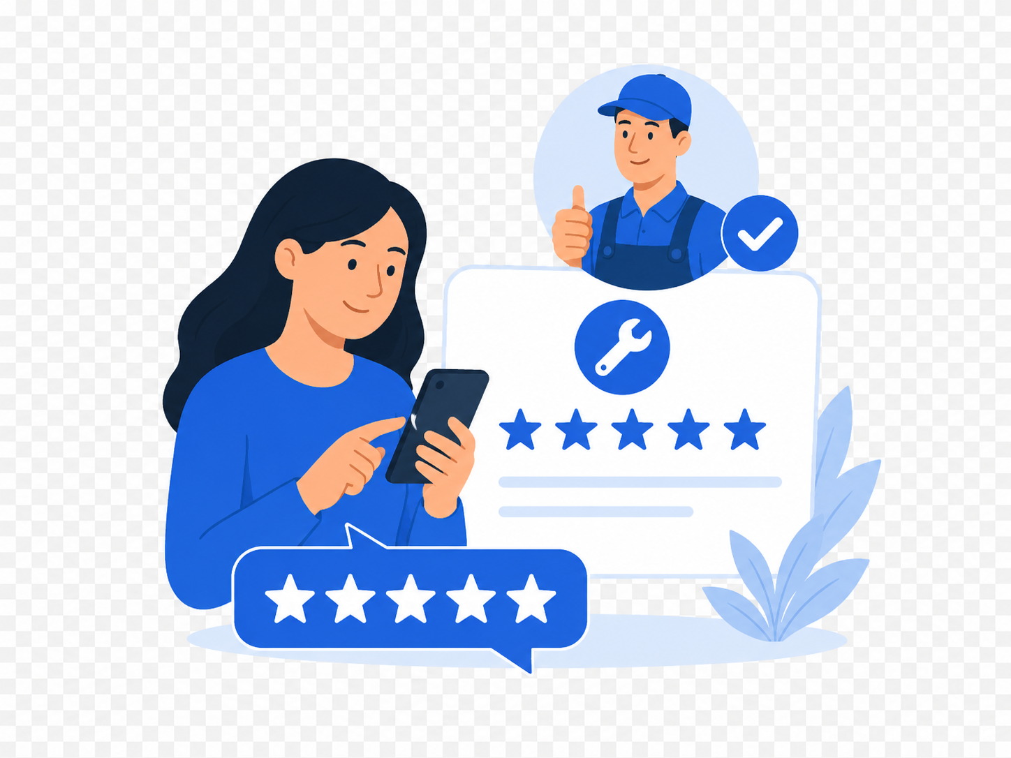 报修工单系统 - 服务评价与统计