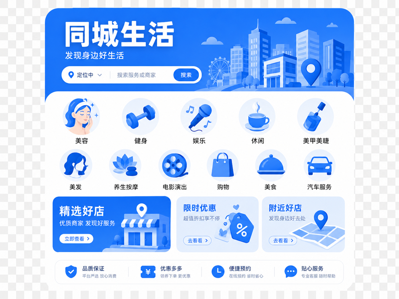 同城生活 - 休闲娱乐丽人美容