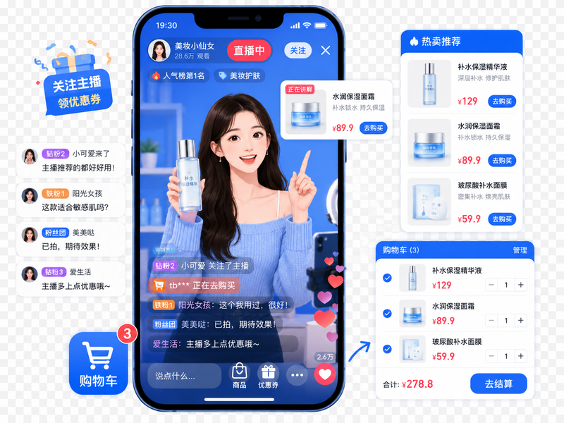 营销中心 - 直播带货短视频种草