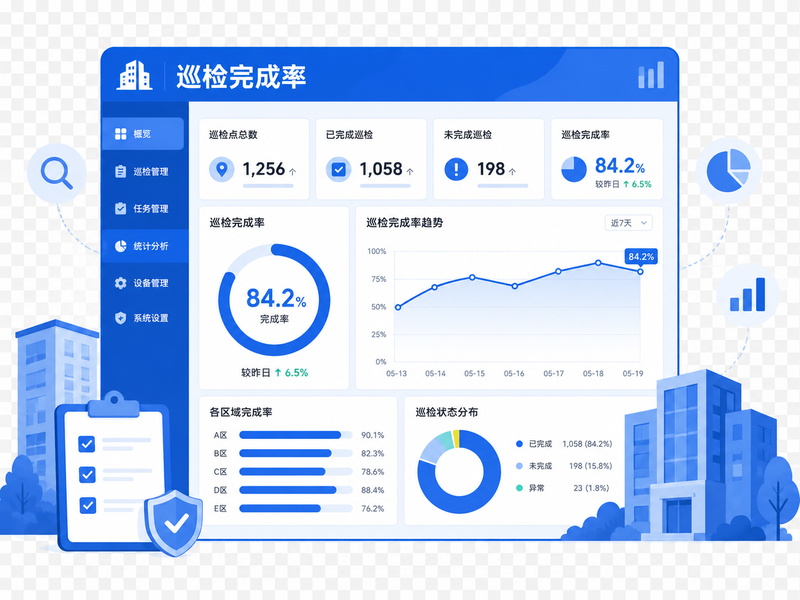 智慧巡检系统 - 巡检统计分析