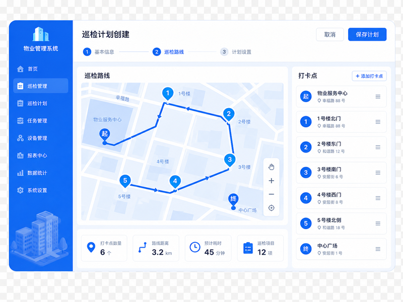 智慧巡检系统 - 巡检计划制定