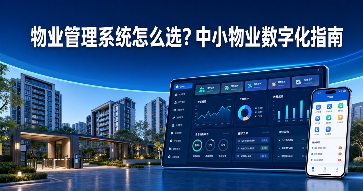 物业管理系统怎么选?中小物业数字化指南