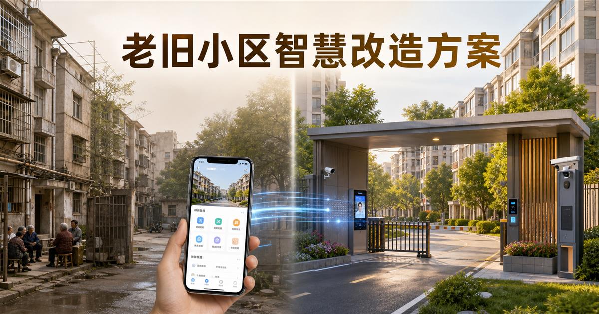 老旧小区智慧改造怎么做?500户低成本路径