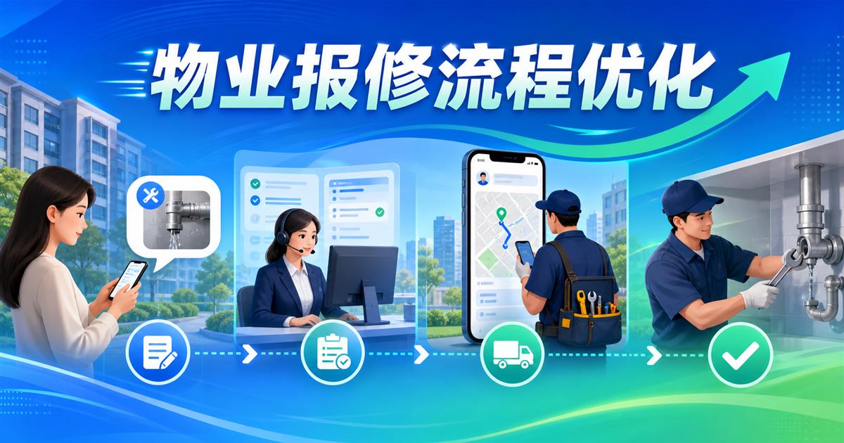 物业报修如何从3天缩短到2小时?流程拆解