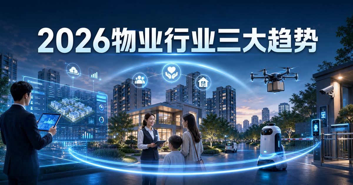 2026物业行业三大趋势:数字化、社区商业与AI