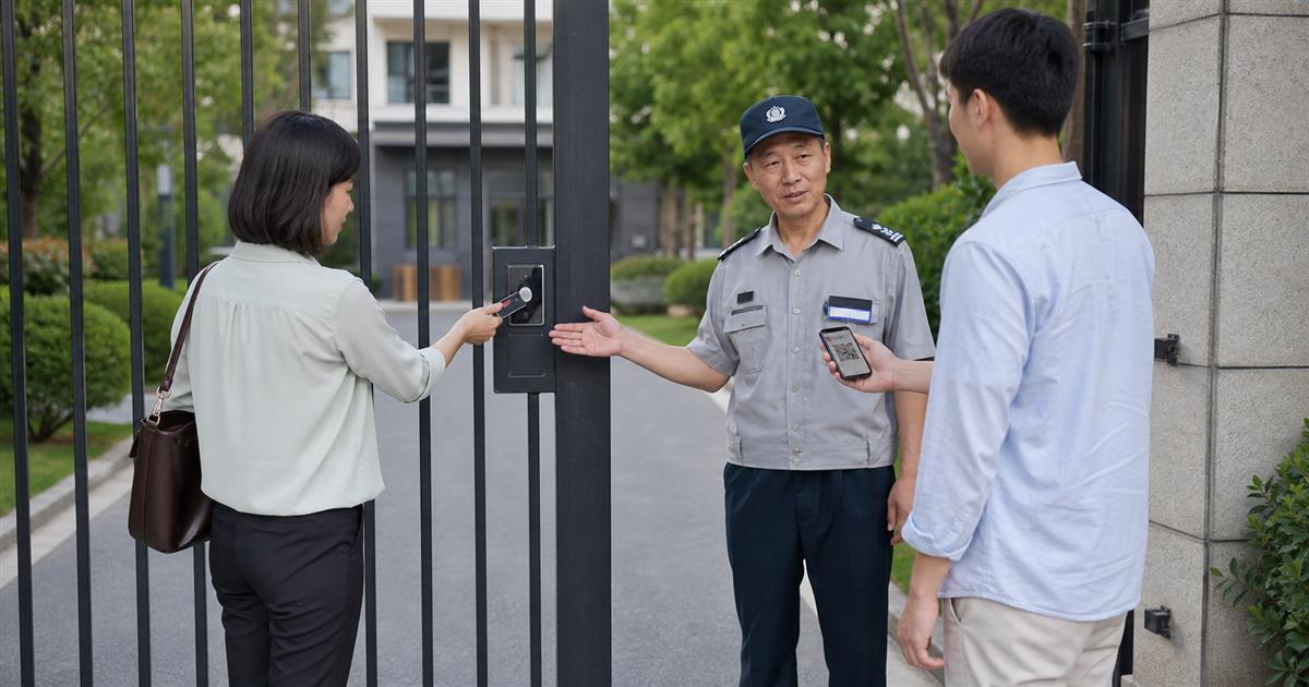 住户访客分流通行
