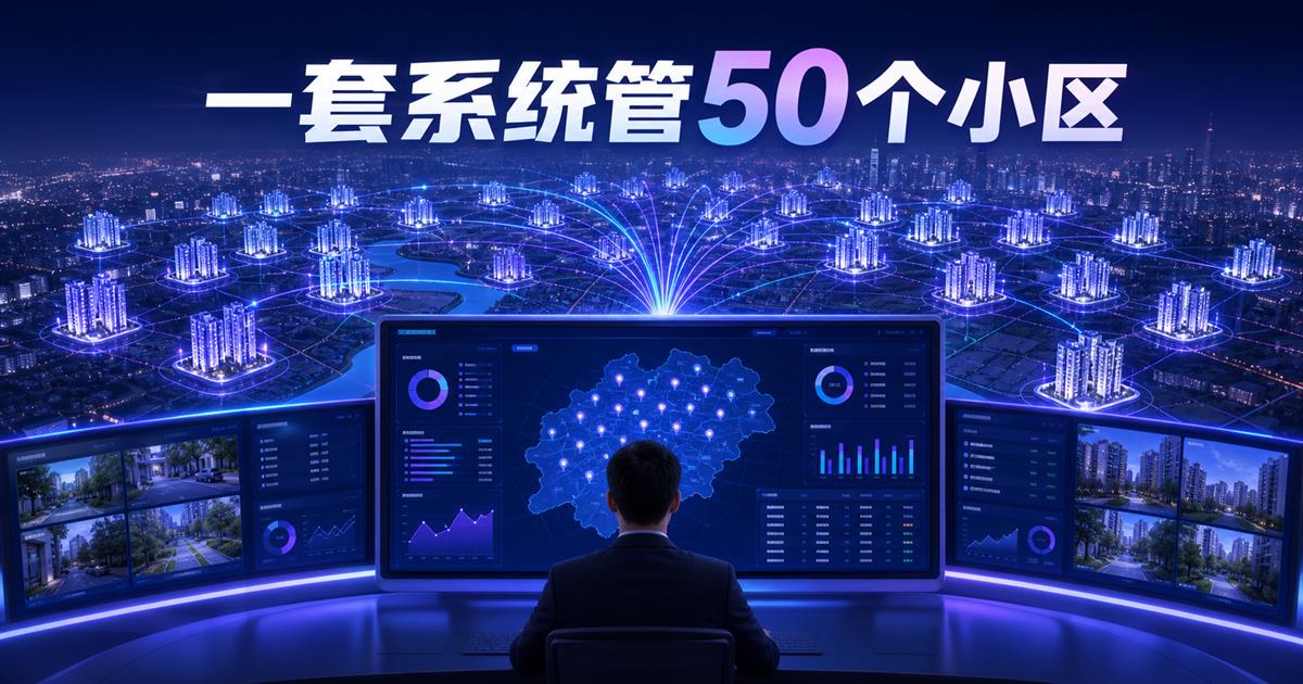 物业多项目怎么管?一套系统管50个小区