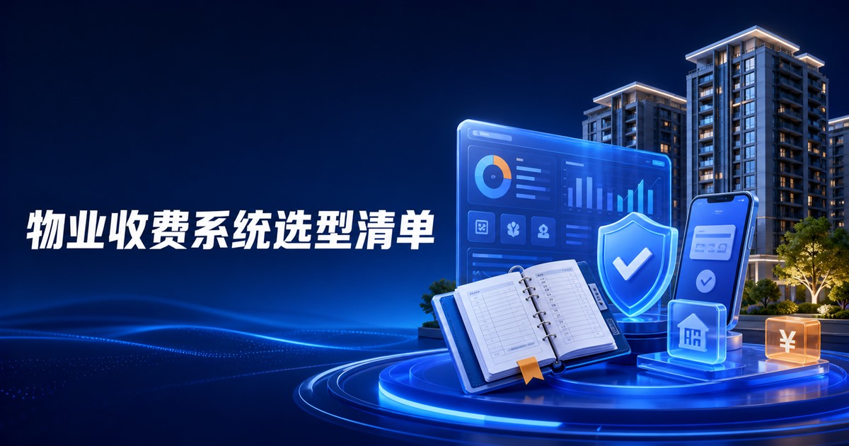 物业收费系统有哪些功能?选型清单