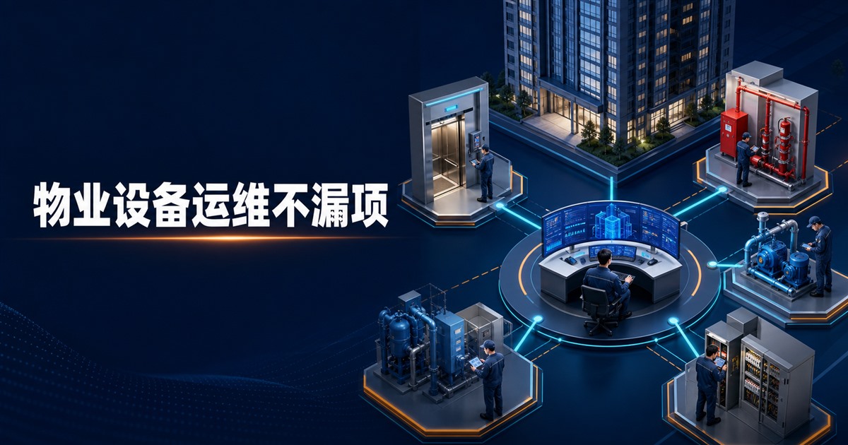 物业设备管理系统怎么建?运维不漏项